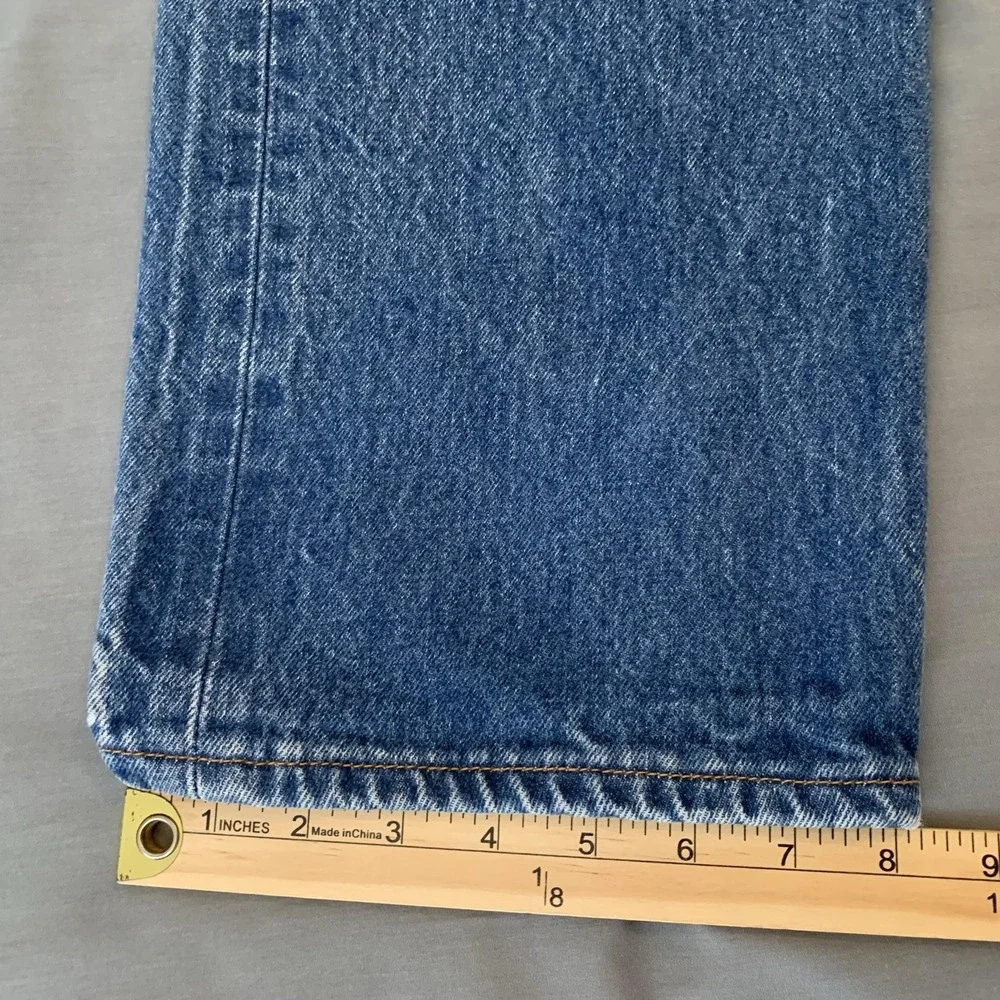 Vintage Levis 501 Jeans Mens 38x33 (34x29) Blue Straight Distressed Denim 90s